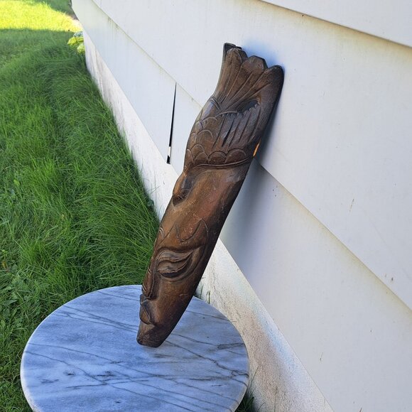 Wooden Indonesian Wall Mask - Picture 3 of 11